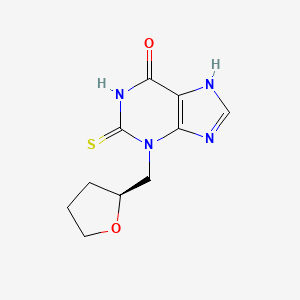 1,2,3,9-Tetrahydro-3-[[(2S)-tetrahydro-2-furanyl]methyl]-2-thioxo-6H-purin-6-one