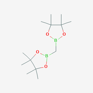 molecular formula C13H26B2O4 B124671 双[(松香基)硼基]甲烷 CAS No. 78782-17-9