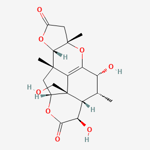 molecular formula C19H24O8 B1246711 Cedronolactone E 