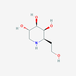 molecular formula C7H15NO4 B1246712 1-Deoxy-D-galactohomonojirimycin 