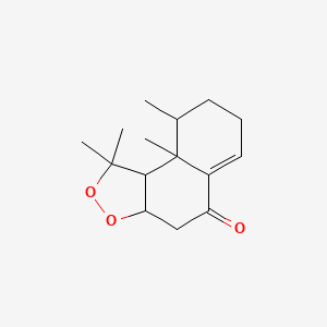 1,1,9,9a-tetramethyl-3aH,4H,7H,8H,9H,9bH-naphtho[2,1-c][1,2]dioxol-5-one