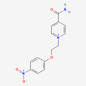 4-Carbamoyl-1-[2-(4-nitrophenoxy)ethyl]pyridinium