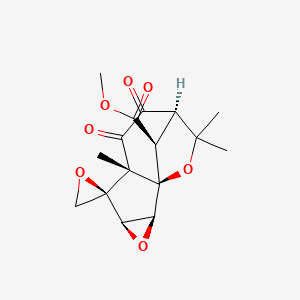 molecular formula C16H18O7 B1246716 Coriatone 