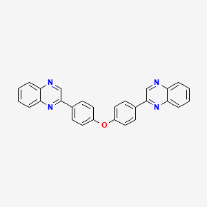 molecular formula C28H18N4O B12467201 2,2'-(Oxydi-4,1-phenylene)diquinoxaline 