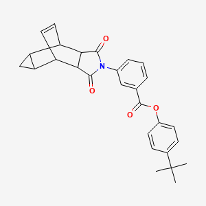 4-tert-butylphenyl 3-(1,3-dioxooctahydro-4,6-ethenocyclopropa[f]isoindol-2(1H)-yl)benzoate