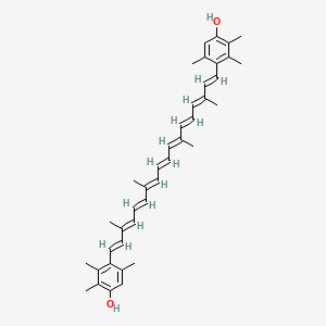 molecular formula C40H48O2 B1246726 3,3'-二羟基异雷尼拉烯 