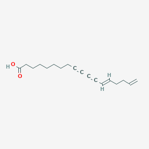 molecular formula C18H24O2 B1246727 13,17-Octadecadiene-9,11-diynoic acid 