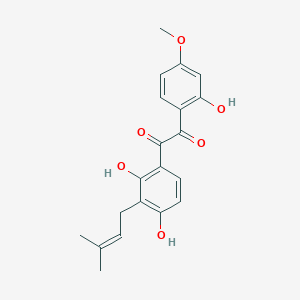 molecular formula C20H20O6 B1246729 Licoagrodione 
