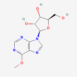 molecular formula C11H14N4O5 B1246731 6-O-甲基肌苷 