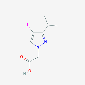 [4-iodo-3-(propan-2-yl)-1H-pyrazol-1-yl]acetic acid