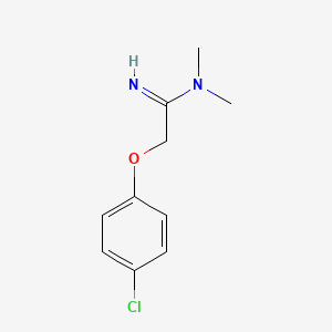 2-(4-chlorophenoxy)-N,N-dimethylethanimidamide