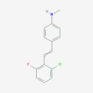 4-[(1E)-2-(2-chloro-6-fluorophenyl)ethenyl]-N-methylaniline