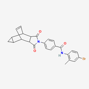 N-(4-bromo-2-methylphenyl)-4-(1,3-dioxooctahydro-4,6-ethenocyclopropa[f]isoindol-2(1H)-yl)benzamide