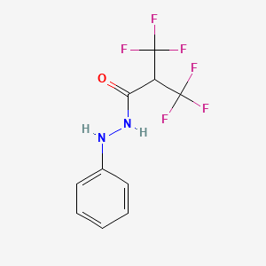 3,3,3-trifluoro-N'-phenyl-2-(trifluoromethyl)propanehydrazide