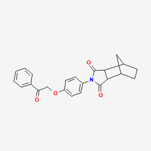 2-[4-(2-oxo-2-phenylethoxy)phenyl]hexahydro-1H-4,7-methanoisoindole-1,3(2H)-dione