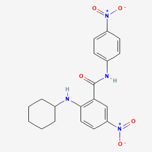 2-(cyclohexylamino)-5-nitro-N-(4-nitrophenyl)benzamide