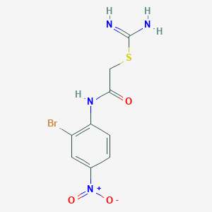 2-[(2-Bromo-4-nitrophenyl)amino]-2-oxoethyl carbamimidothioate