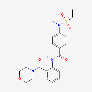 4-[(ethylsulfonyl)(methyl)amino]-N-[2-(morpholin-4-ylcarbonyl)phenyl]benzamide