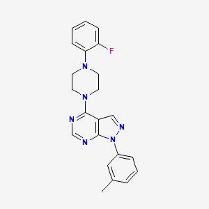 4-[4-(2-fluorophenyl)piperazin-1-yl]-1-(3-methylphenyl)-1H-pyrazolo[3,4-d]pyrimidine