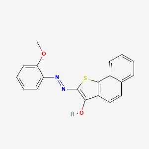 molecular formula C19H14N2O2S B12467496 (2Z)-2-[2-(2-methoxyphenyl)hydrazinylidene]naphtho[1,2-b]thiophen-3(2H)-one 