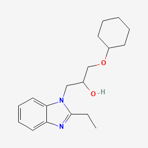 1-(cyclohexyloxy)-3-(2-ethyl-1H-benzimidazol-1-yl)propan-2-ol