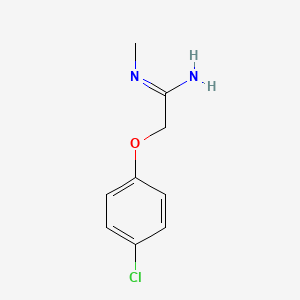 2-(4-chlorophenoxy)-N'-methylethanimidamide