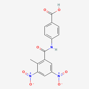 4-{[(2-Methyl-3,5-dinitrophenyl)carbonyl]amino}benzoic acid