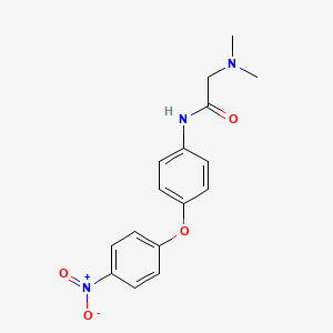 2-(dimethylamino)-N-[4-(4-nitrophenoxy)phenyl]acetamide