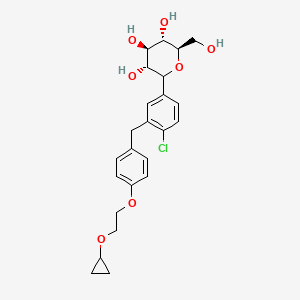 (3R,4R,5S,6R)-2-(4-chloro-3-{[4-(2-cyclopropoxyethoxy)phenyl]methyl}phenyl)-6-(hydroxymethyl)oxane-3,4,5-triol