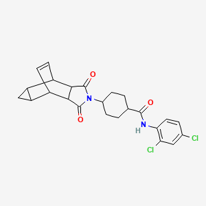 N-(2,4-dichlorophenyl)-4-(1,3-dioxooctahydro-4,6-ethenocyclopropa[f]isoindol-2(1H)-yl)cyclohexanecarboxamide