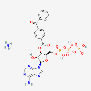 azanium;[[[(2R,3S,4R,5R)-5-(6-aminopurin-9-yl)-3-(4-benzoylbenzoyl)oxy-4-hydroxyoxolan-2-yl]methoxy-hydroxyphosphoryl]oxy-hydroxyphosphoryl] hydrogen phosphate