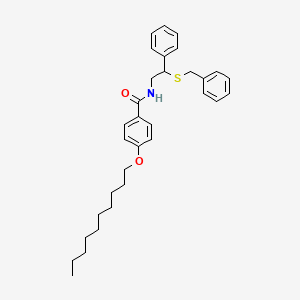 N-[2-(benzylsulfanyl)-2-phenylethyl]-4-(decyloxy)benzamide