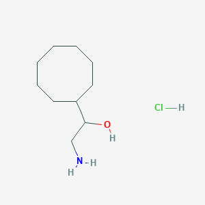 molecular formula C10H22ClNO B1246785 2-Cyclooctyl-2-hydroxyethylamine hydrochloride 