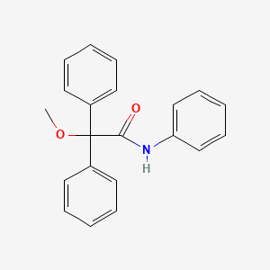 molecular formula C21H19NO2 B12467878 2-methoxy-N,2,2-triphenylacetamide 