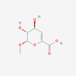 molecular formula C7H10O6 B1246788 Methyl 4-deoxy-beta-l-threo-hex-4-enopyranosiduronic acid 