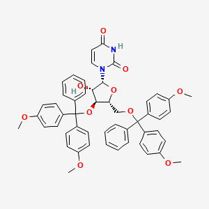 1-{3,5-bis-O-[bis(4-methoxyphenyl)(phenyl)methyl]-beta-D-arabinofuranosyl}pyrimidine-2,4(1H,3H)-dione