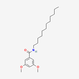 molecular formula C21H35NO3 B12467992 N-dodecyl-3,5-dimethoxybenzamide 