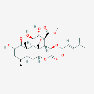molecular formula C28H36O11 B012468 Bruceanol F CAS No. 101910-72-9