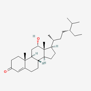 molecular formula C29H48O2 B1246804 12alpha-Hydroxystigmast-4-en-3-one 