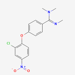 4-(2-chloro-4-nitrophenoxy)-N,N,N'-trimethylbenzenecarboximidamide