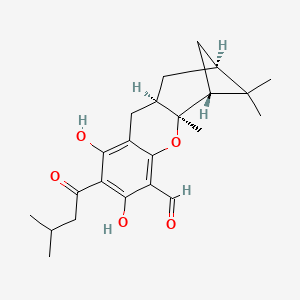 (1R,2S,11R,13S)-6,8-dihydroxy-2,14,14-trimethyl-7-(3-methylbutanoyl)-3-oxatetracyclo[11.1.1.02,11.04,9]pentadeca-4,6,8-triene-5-carbaldehyde