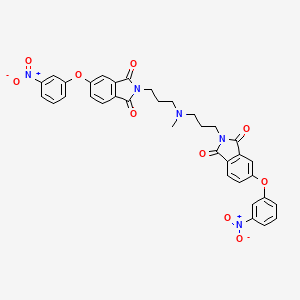 2,2'-[(methylimino)dipropane-3,1-diyl]bis[5-(3-nitrophenoxy)-1H-isoindole-1,3(2H)-dione]