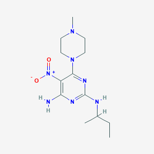 N~2~-(butan-2-yl)-6-(4-methylpiperazin-1-yl)-5-nitropyrimidine-2,4-diamine