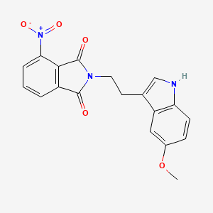 2-[2-(5-methoxy-1H-indol-3-yl)ethyl]-4-nitroisoindole-1,3-dione