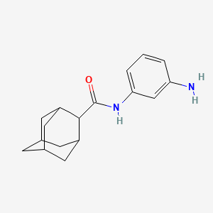 molecular formula C17H22N2O B12468171 N-(3-aminophenyl)adamantane-2-carboxamide 