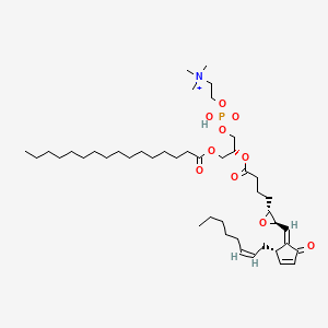 1-O-palmitoyl-2-O-(epoxyisoprostanoyl)-sn-glycero-3-phosphocholine