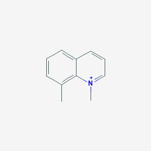 molecular formula C11H12N+ B12468216 1,8-Dimethylquinolinium 