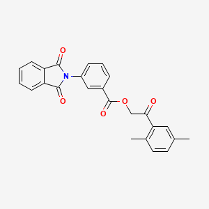 2-(2,5-dimethylphenyl)-2-oxoethyl 3-(1,3-dioxo-1,3-dihydro-2H-isoindol-2-yl)benzoate