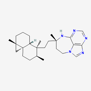 molecular formula C25H37N5 B1246825 asmarine J 