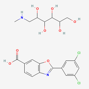 molecular formula C21H24Cl2N2O8 B12468268 Methylglucamine; tafamidis 